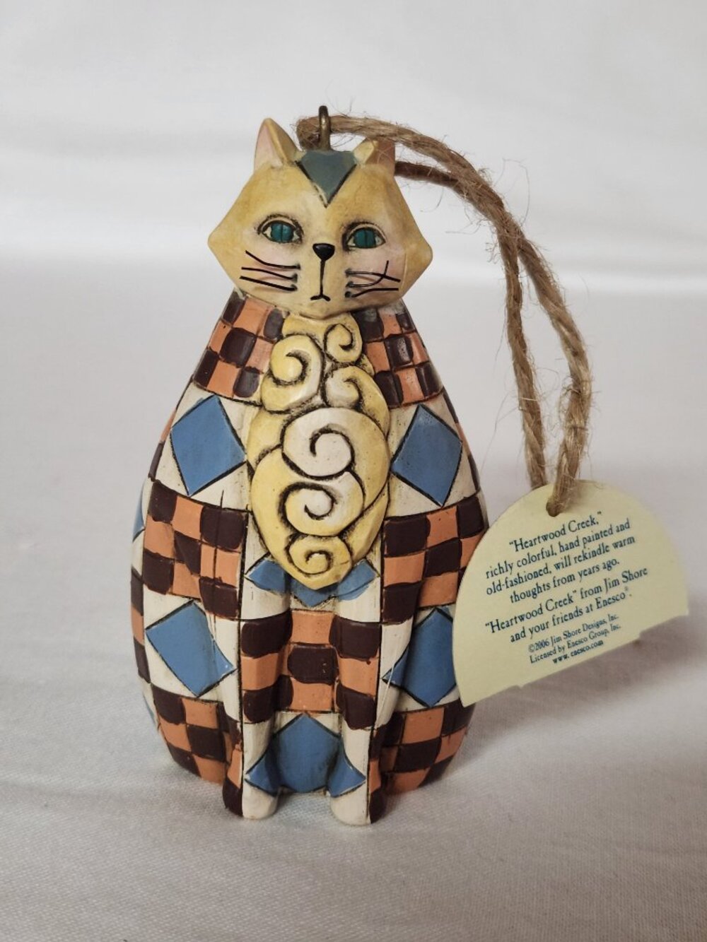 Jim Shore CAT ORNAMENT figurine 2006 retired - Picture 3 of 12